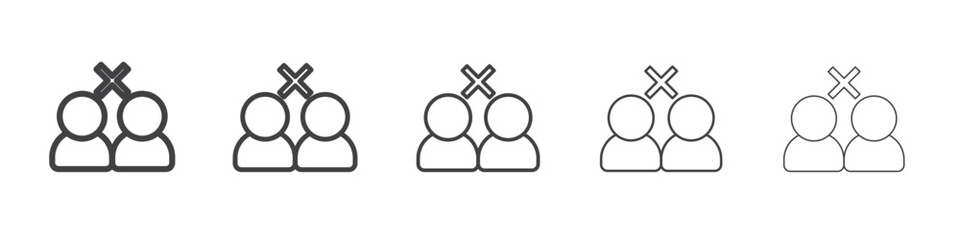 Social distancing sitting icon simple illustration collection symbol