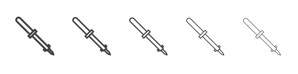 Soldering iron icon simple illustration collection symbol