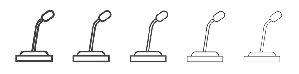 Speaker Microphone icon simple illustration collection symbol