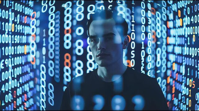 Focused analysis of circular binary puzzle demonstrating precision, deep thinking, and digital decoding expertise