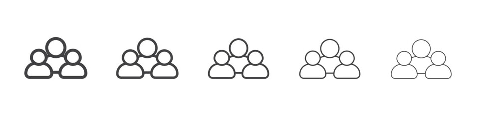 squad icon simple illustration collection symbol