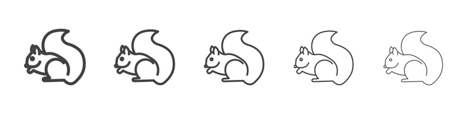 squirrel icon simple illustration collection symbol © Omnamhsivay