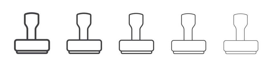 stamp icon simple illustration collection symbol