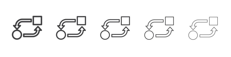 swap icon simple illustration collection symbol