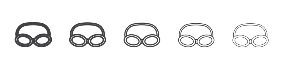 Swimming Glasses icon simple illustration collection symbol