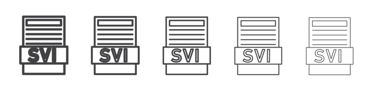 svi format icon simple illustration collection symbol