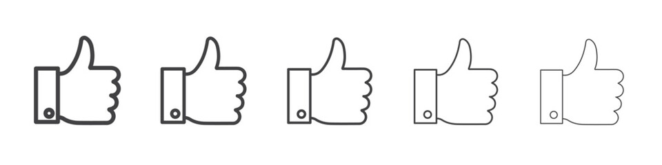 Obraz premium Thumbs Up icon simple illustration collection symbol