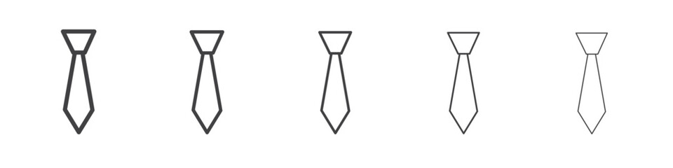 tie icon simple illustration collection symbol