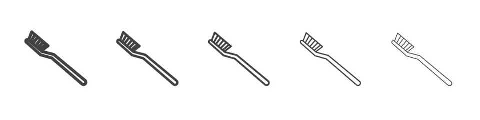 toothbrush icon simple illustration collection symbol
