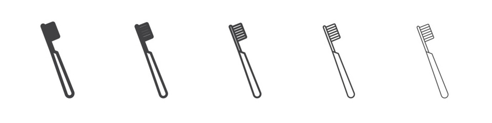 tooth brush icon simple illustration collection symbol