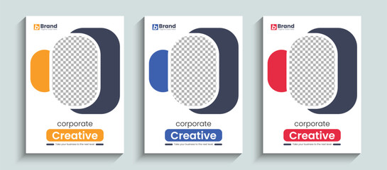 Modern minimalist corporate business brochure or book cover design vector template in A4 size. Company brochure cover design , annual report, catalog, flyer, booklet, poster, Leaflet, magazine layout.