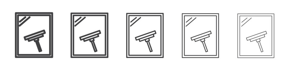 Windows cleaning icon simple illustration collection symbol