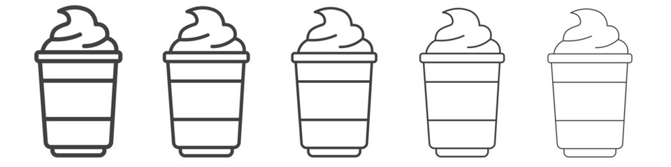 Yogurt icon simple illustration collection symbol