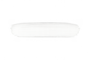 White brush stroke painting, transparent background highlighting artistic creativity and graphic design potential