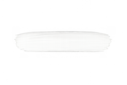 White brush stroke painting, transparent background highlighting artistic creativity and graphic design potential