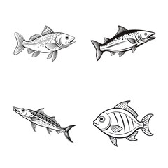 Barracudas, Humpback, Threadfin, Yellow Tang