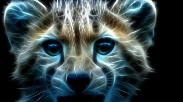 Fractal Cheetah Cub