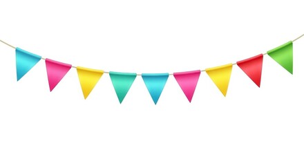 Colorful Decorative Bunting for Celebrations and Parties