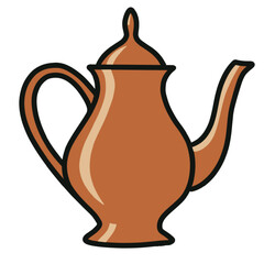 Illustration of Vintage Teapot