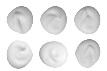 Soap bubbles in the background with a bathtub shot from above. An abstract is a transparent surface product.