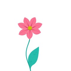 copy space for text background with flower vector 2d flat style