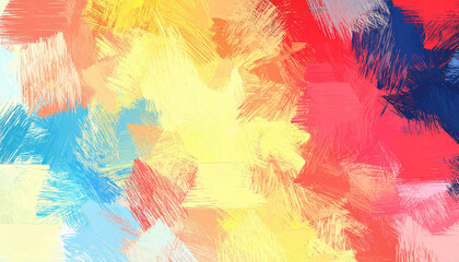 Obraz premium Abstract painting art brush strokes colorful design