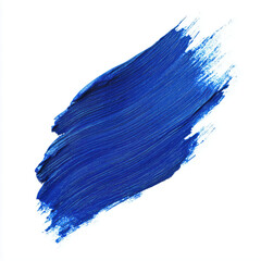Vibrant Blue Paint Stroke Art , PNG isolated cut out image