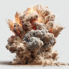 Explosive Power of Nature's Fury , PNG isolated cut out image