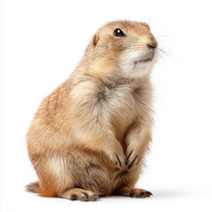 Adorable Prairie Dog Portrait , PNG isolated cut out image