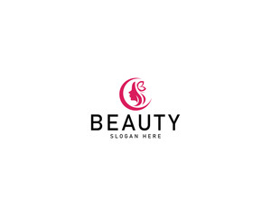 Woman beauty logo design with modern unique concept