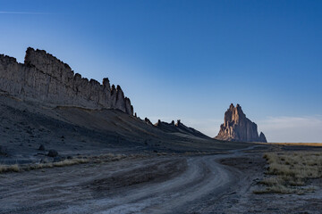 Shiprock is a monadnock  above the high-desert plain of the Navajo Nation in San Juan County, New...