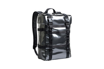 Thermal Backpack for Food Delivery Isolated on Transparent Background