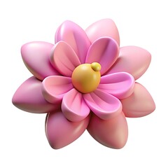 pink frangipani flower