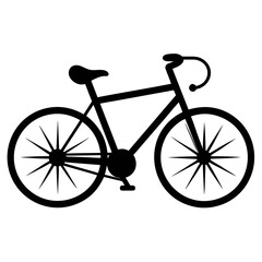 bicycle vector illustration silhouette black