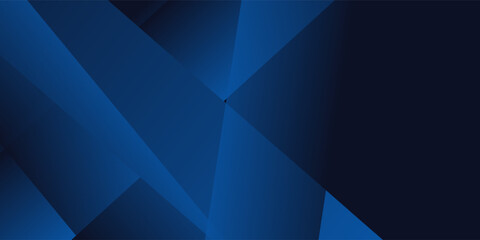 Obraz premium Blue black abstract background geometry shine and layer element vector for presentation design.