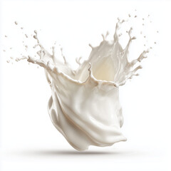 Milk Splash: A Whimsical Dairy Delight , PNG isolated cut out image