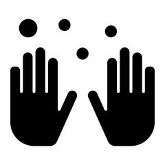 Fototapeta premium gloves Solid icon