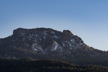 near Roof Butte,  Chuska Mountains in Lukachukai, Apache County, Arizona. Intrusive igneous Rocks(...