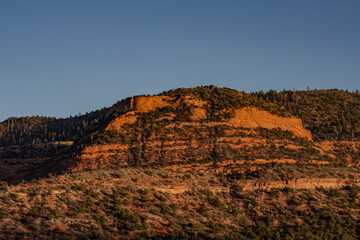 Indian Service Rte 13, The border between New Mexico and Arizona.  The Chuska Mountains are an elongate range on the southwest Colorado Plateau and within the Navajo Nation