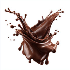 Chocolate Splash - A Rich and Delicious Drink , PNG isolated cut out image