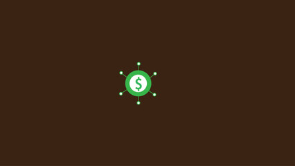 Abstract dollar sign icon. USD currency symbol.dollar money icon,dollar currency symbol.