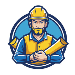 design logo icon mascot illustration character worker