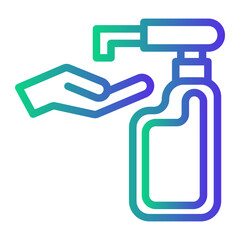 hand Line Gradient Icon