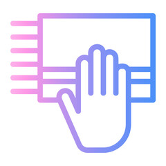 dusting Line Gradient Icon