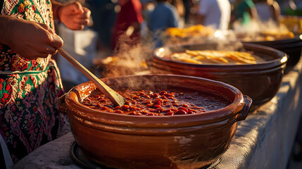 Spicy Flavors and Festive Vibes at a Chili Cook-Off in Mexico
