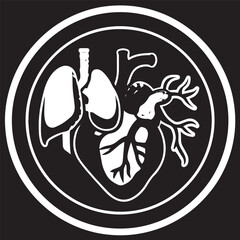 Vektor icon symbol human organs 