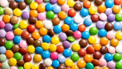 Obraz premium Colorful Candy Background Bright Sweets Texture Image.