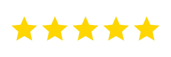 Obraz premium vector illustration of a golden star isolated on white 