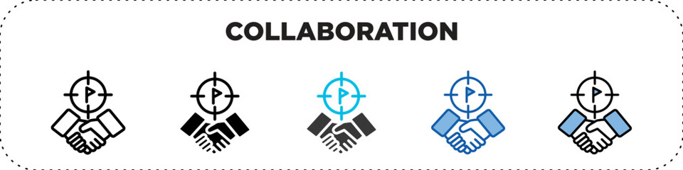 Collaboration Icon Pack Line Glyph