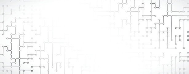 Abstract circuit border technology connected concept background